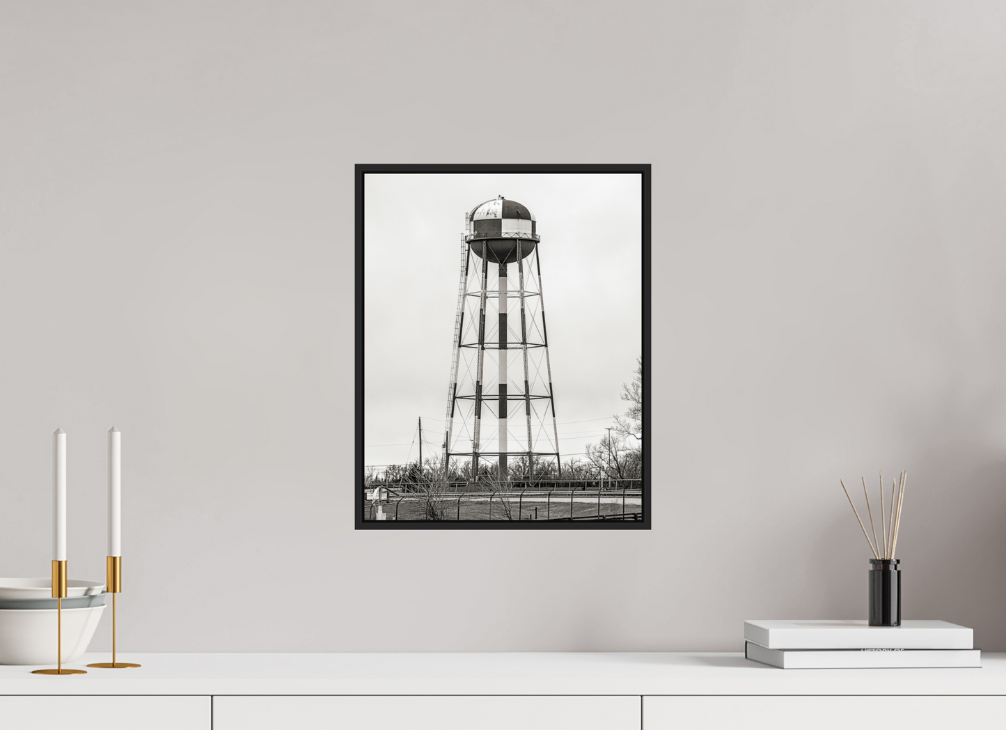 Checkered Water Tower