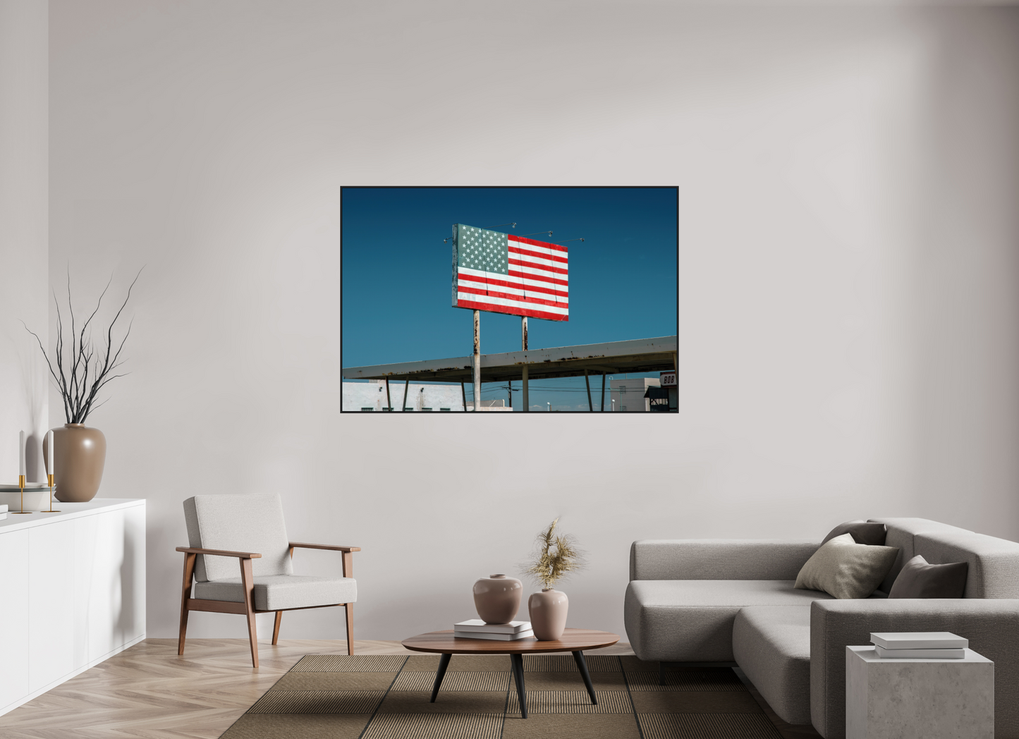 USA Flag Sign