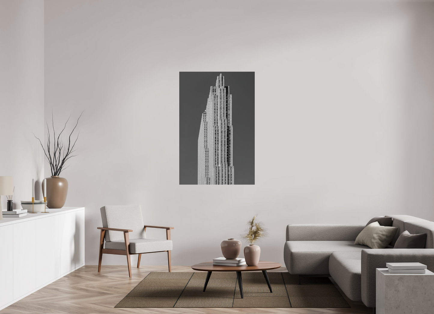 36 x 54″, Frameless Acrylic Glass Rockefeller Center