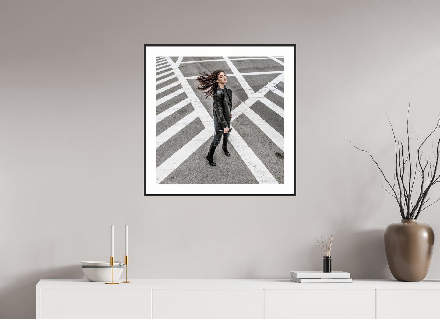 Woman at Crosswalk
