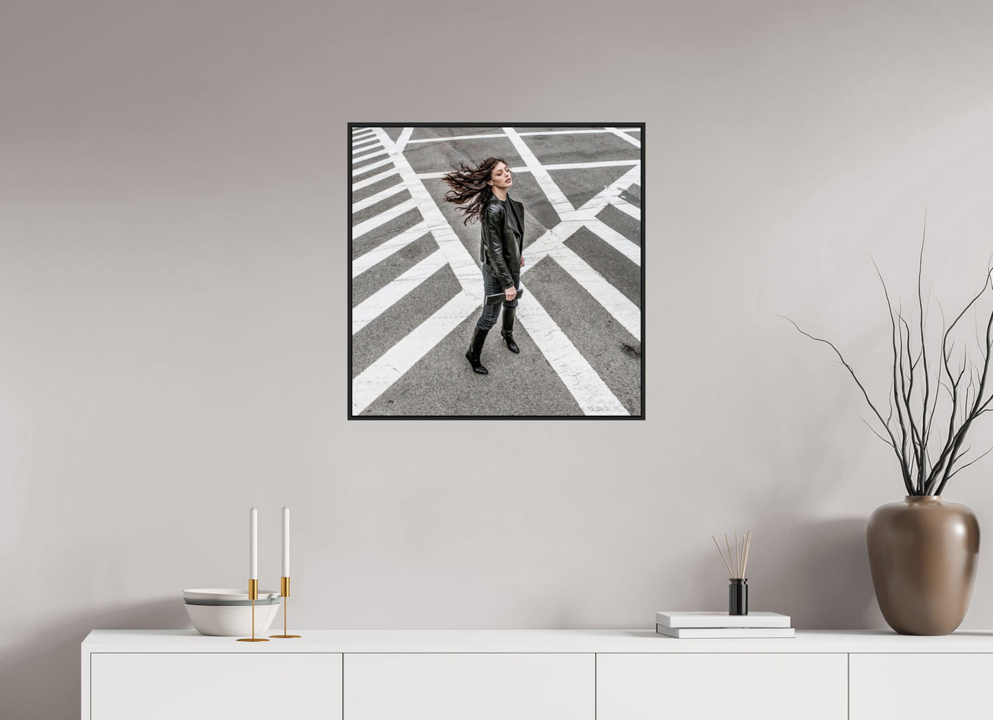 Woman at Crosswalk