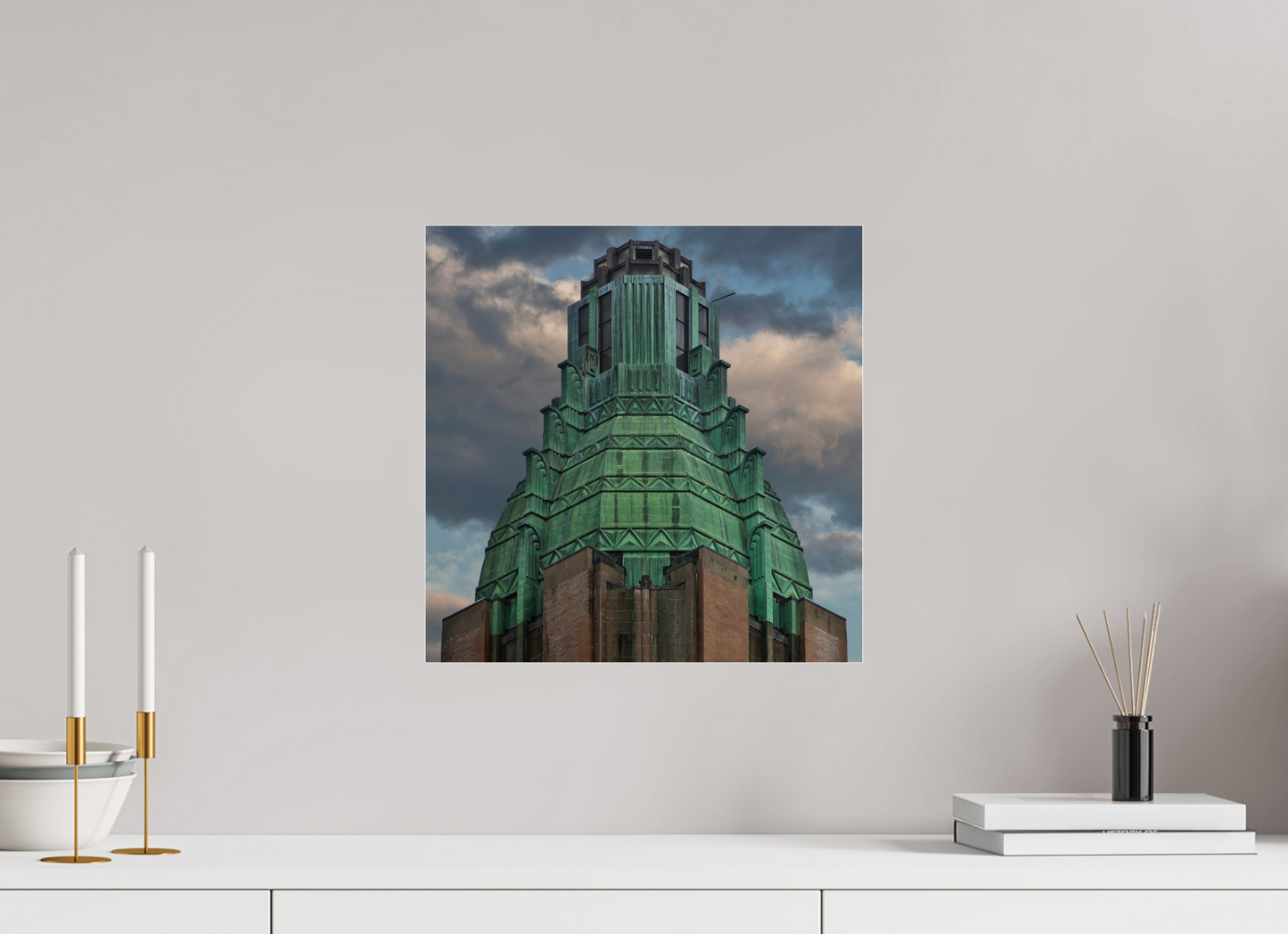 15 x 15″, Frameless Acrylic Glass Waldorf Astoria