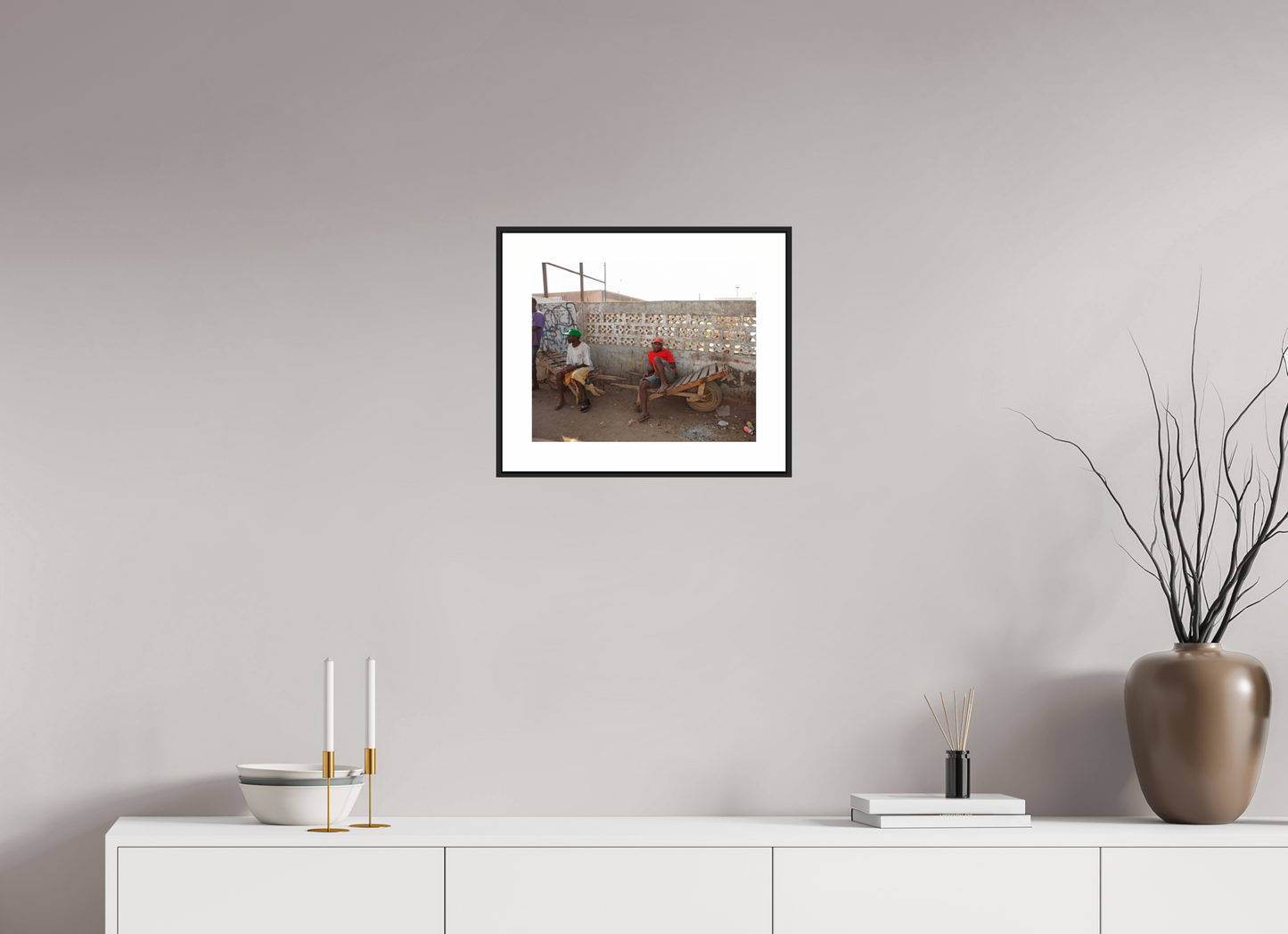 Worker in Red Shirt, Angola