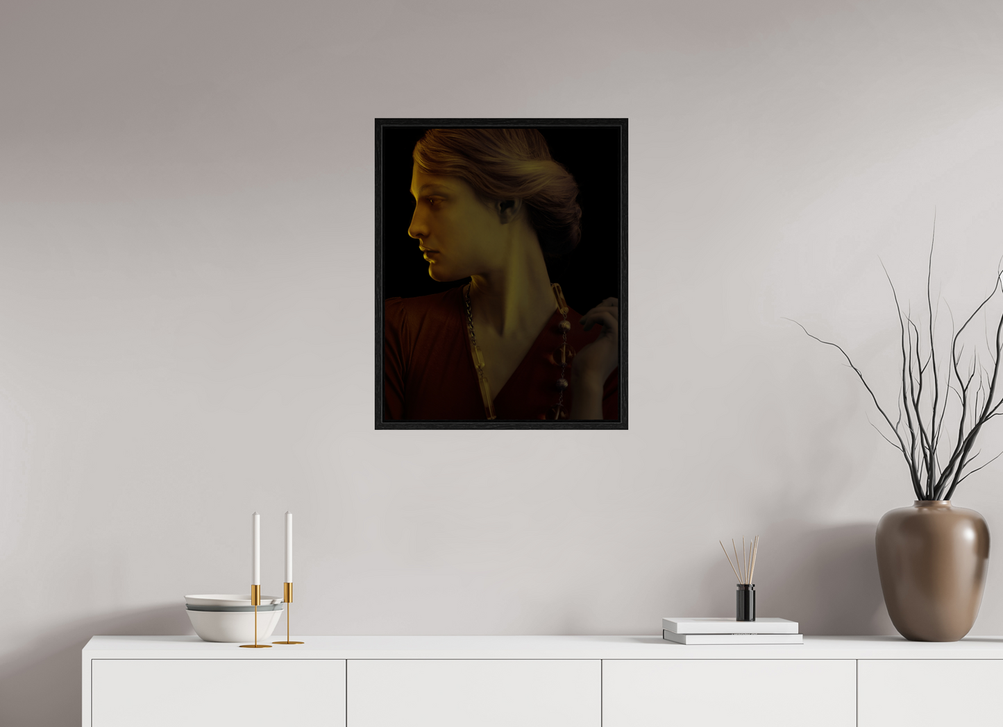 20 x 25″, Floater Frame Amanda