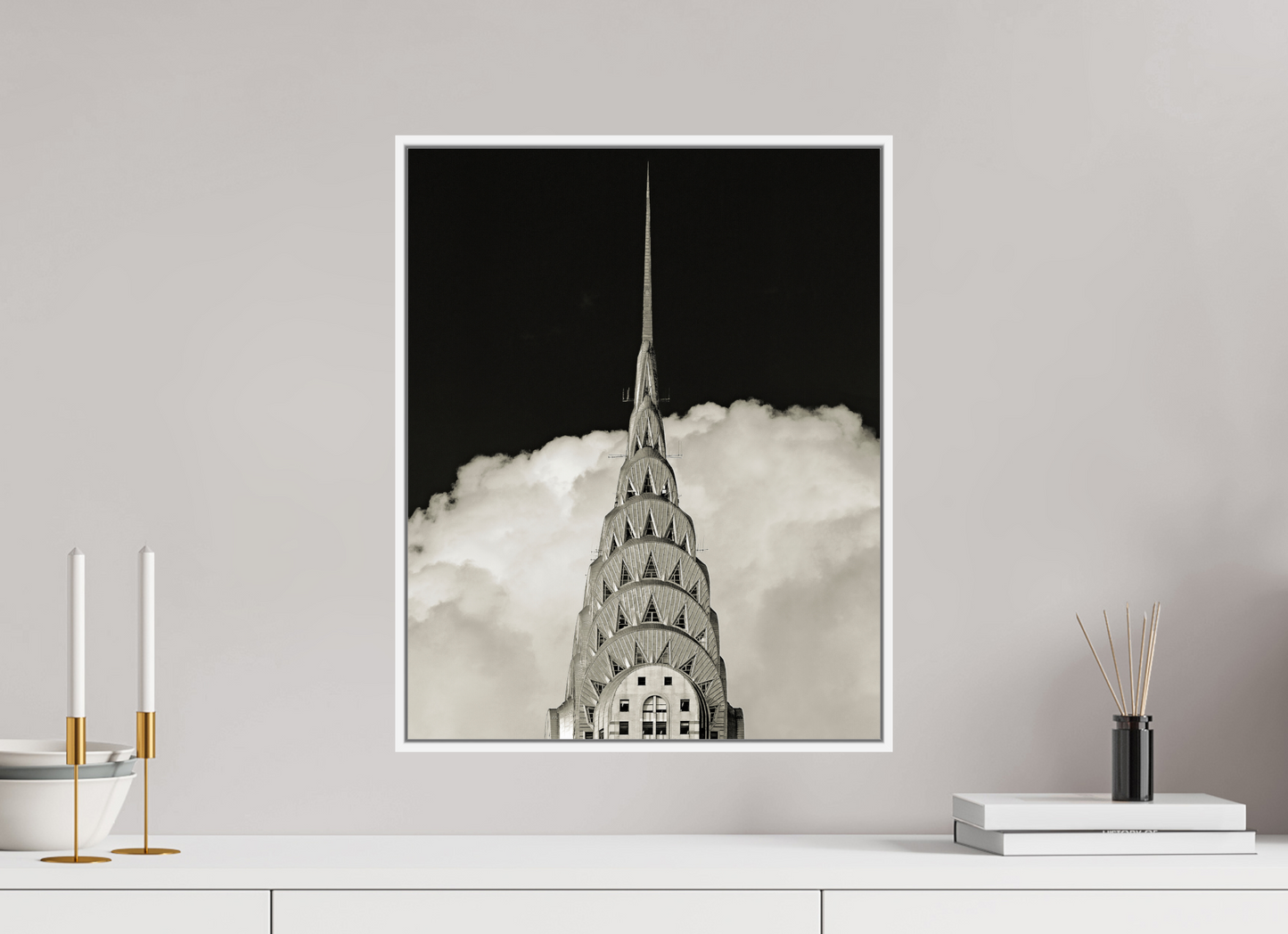 Chrysler Building Against Clouds