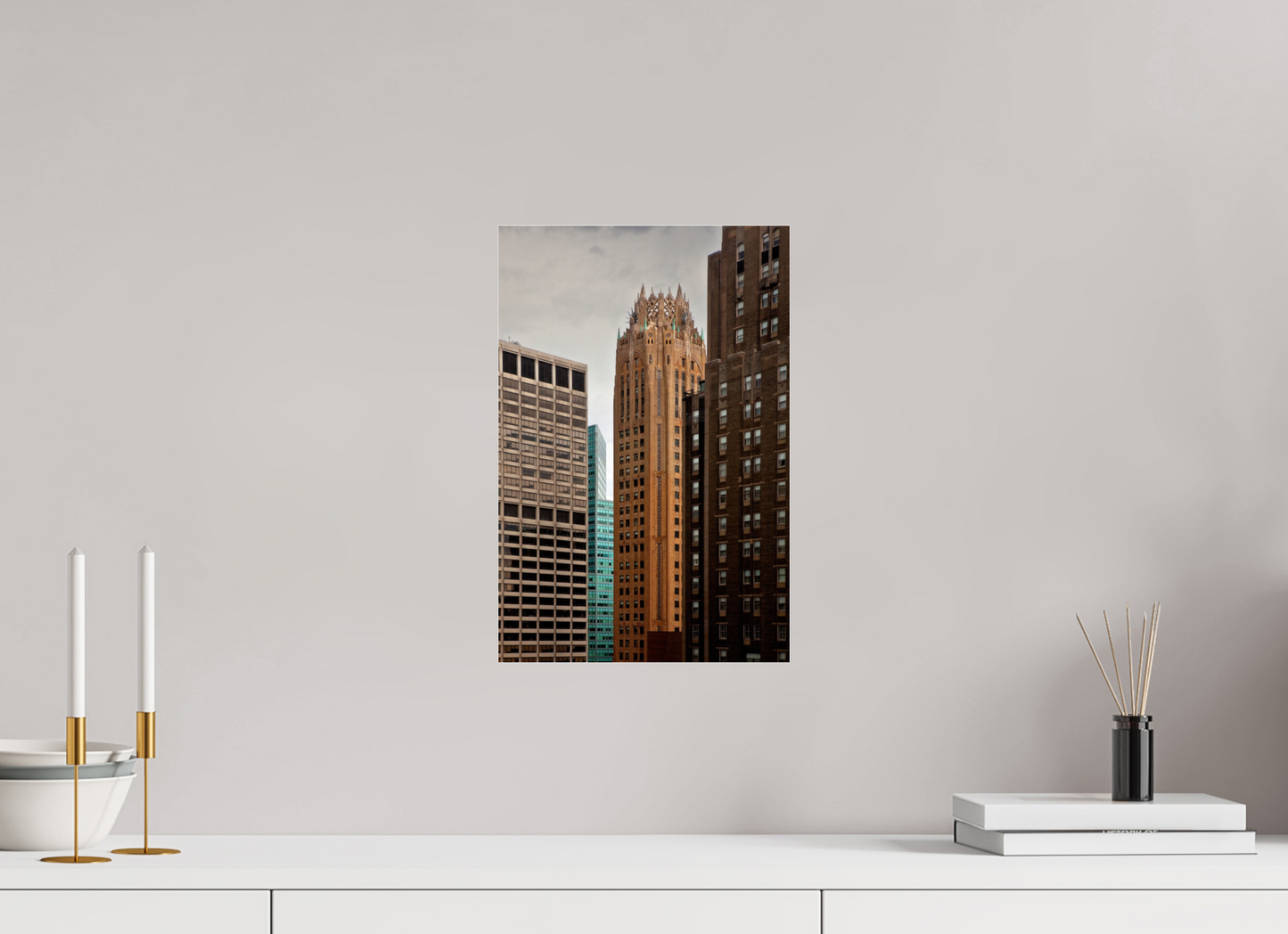 10 x 15″, Frameless Acrylic Glass General Electric Building