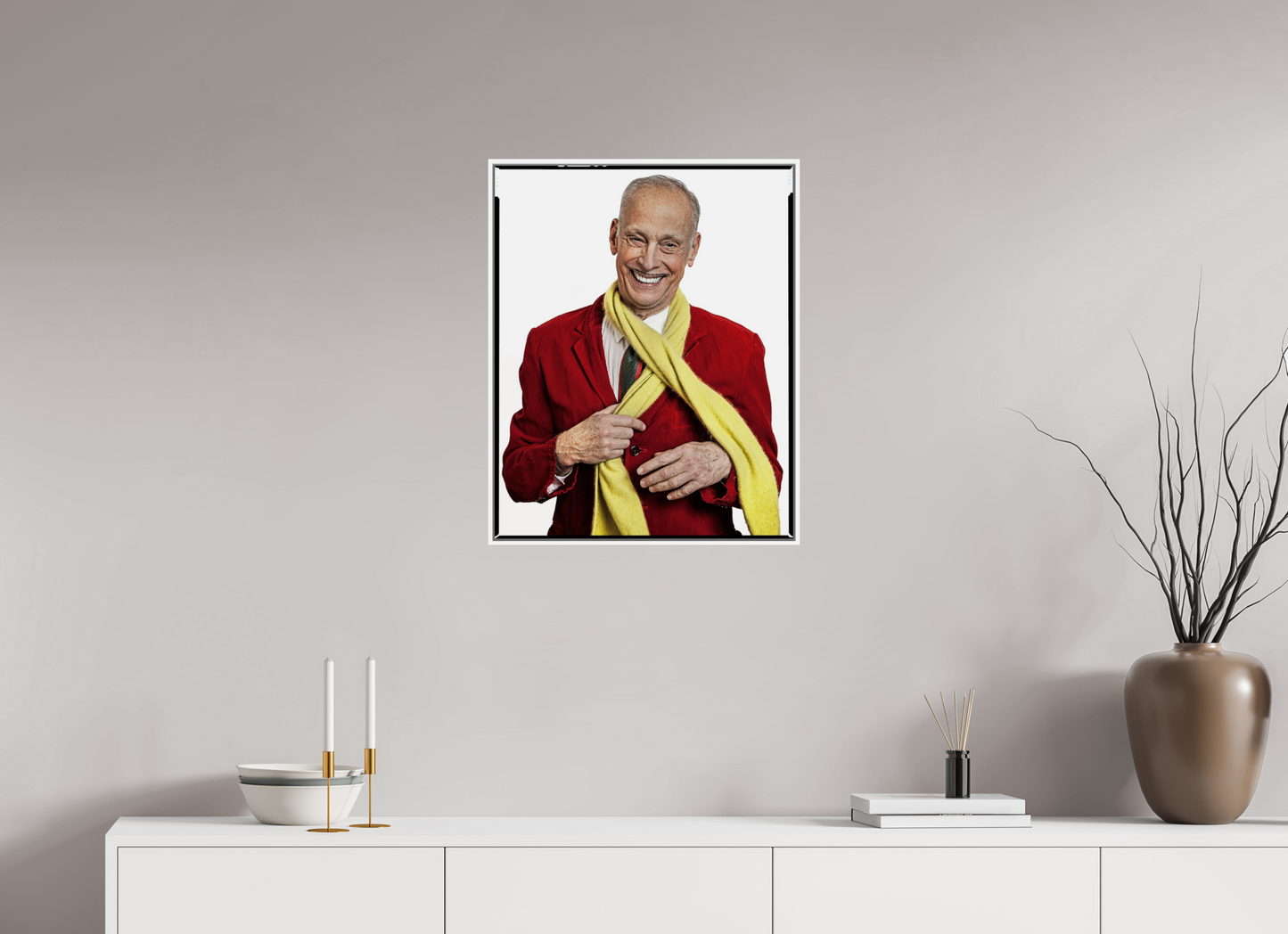 Director John Waters in Red Jacket