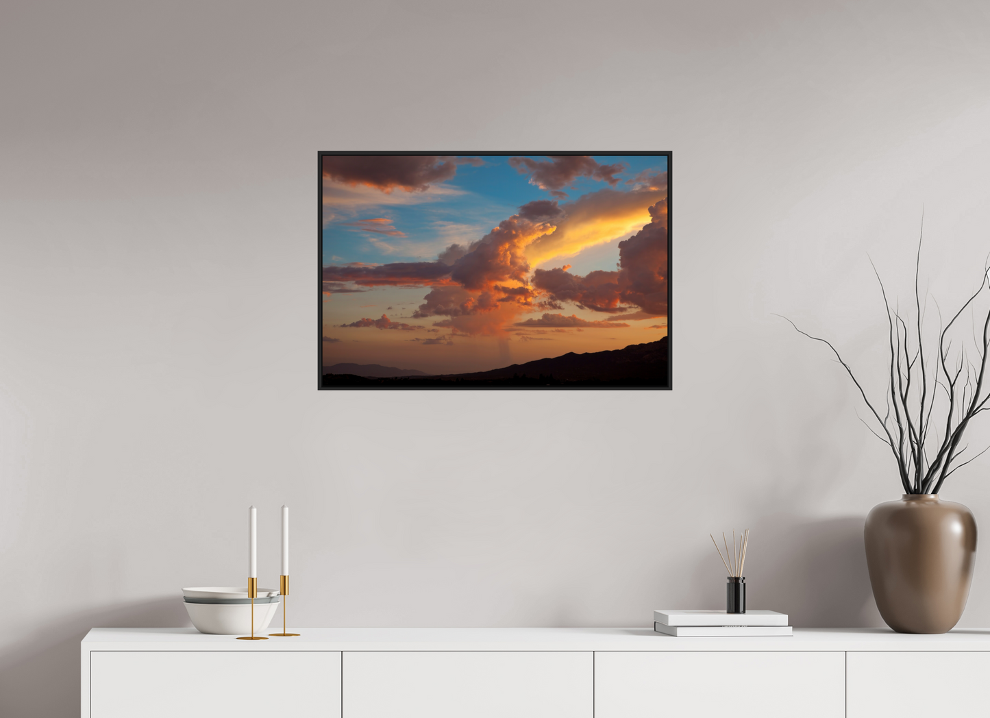 Sunset Clouds and Mountains