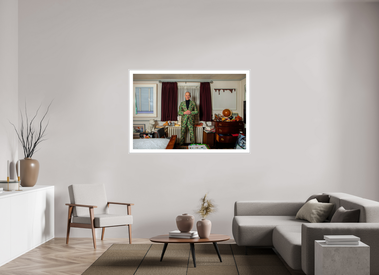 John Waters in his Bedroom