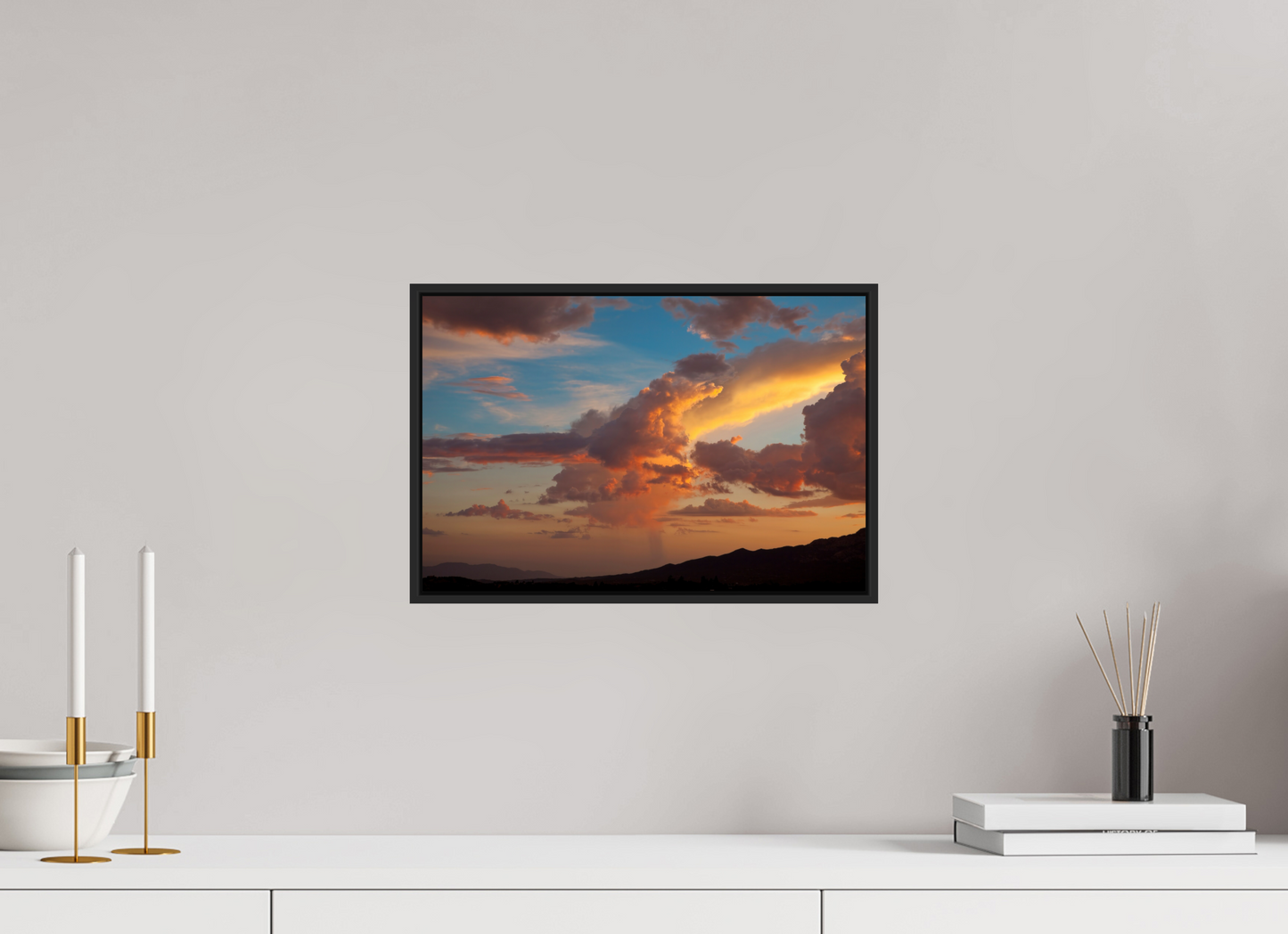 Sunset Clouds and Mountains