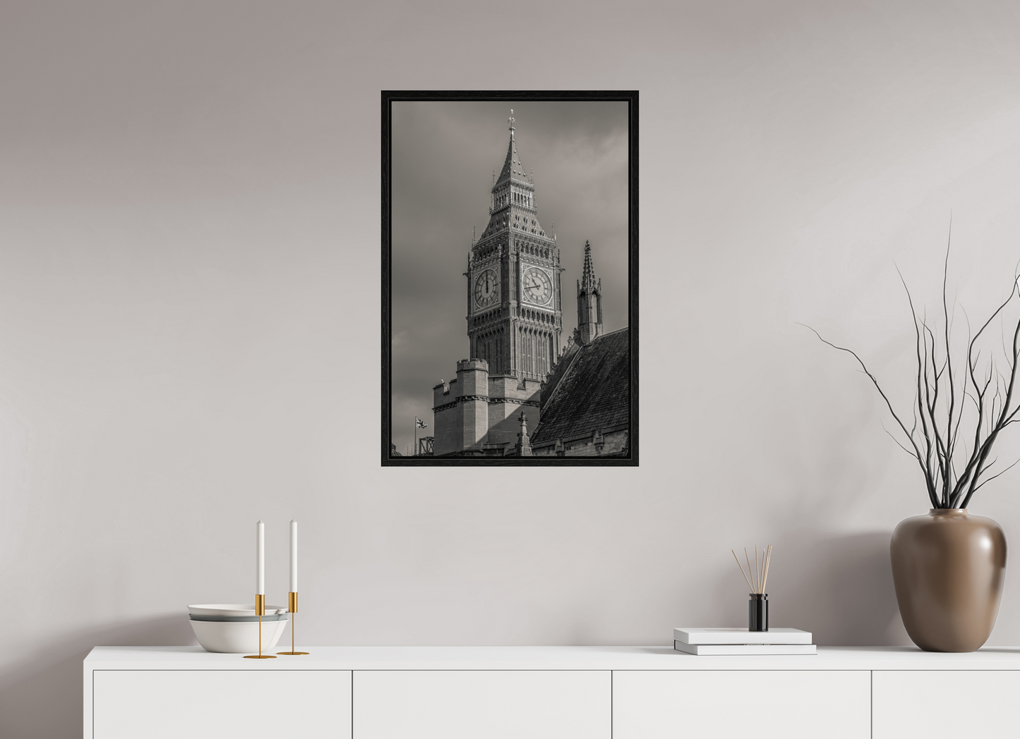 20 x 30″, Floater Frame Big Ben