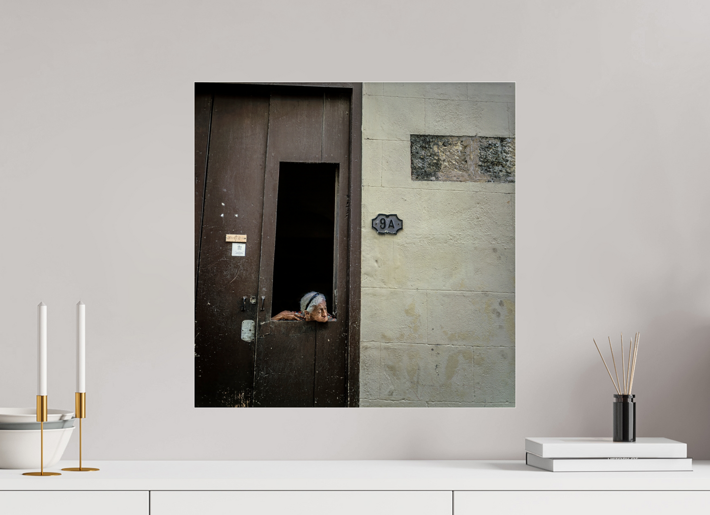 20 x 20.3″, Frameless Acrylic Glass Cuban Woman