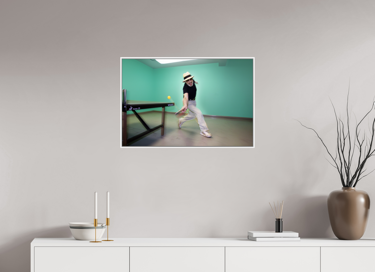 30 x 20″, White Matte Frame, No Border Marty (Supreme) Reisman