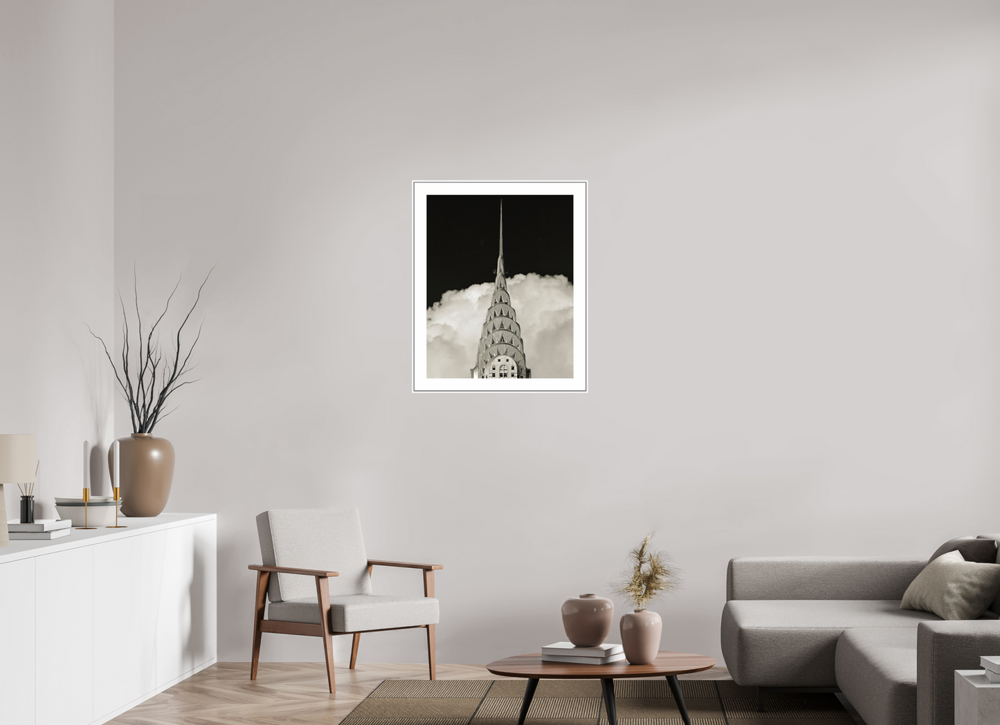 Chrysler Building Against Clouds