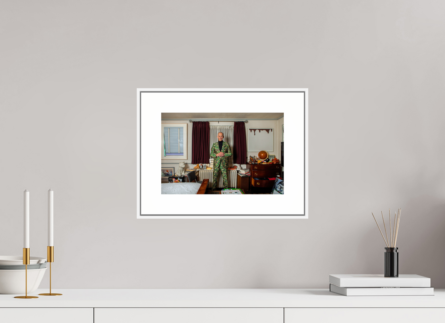 John Waters in his Bedroom