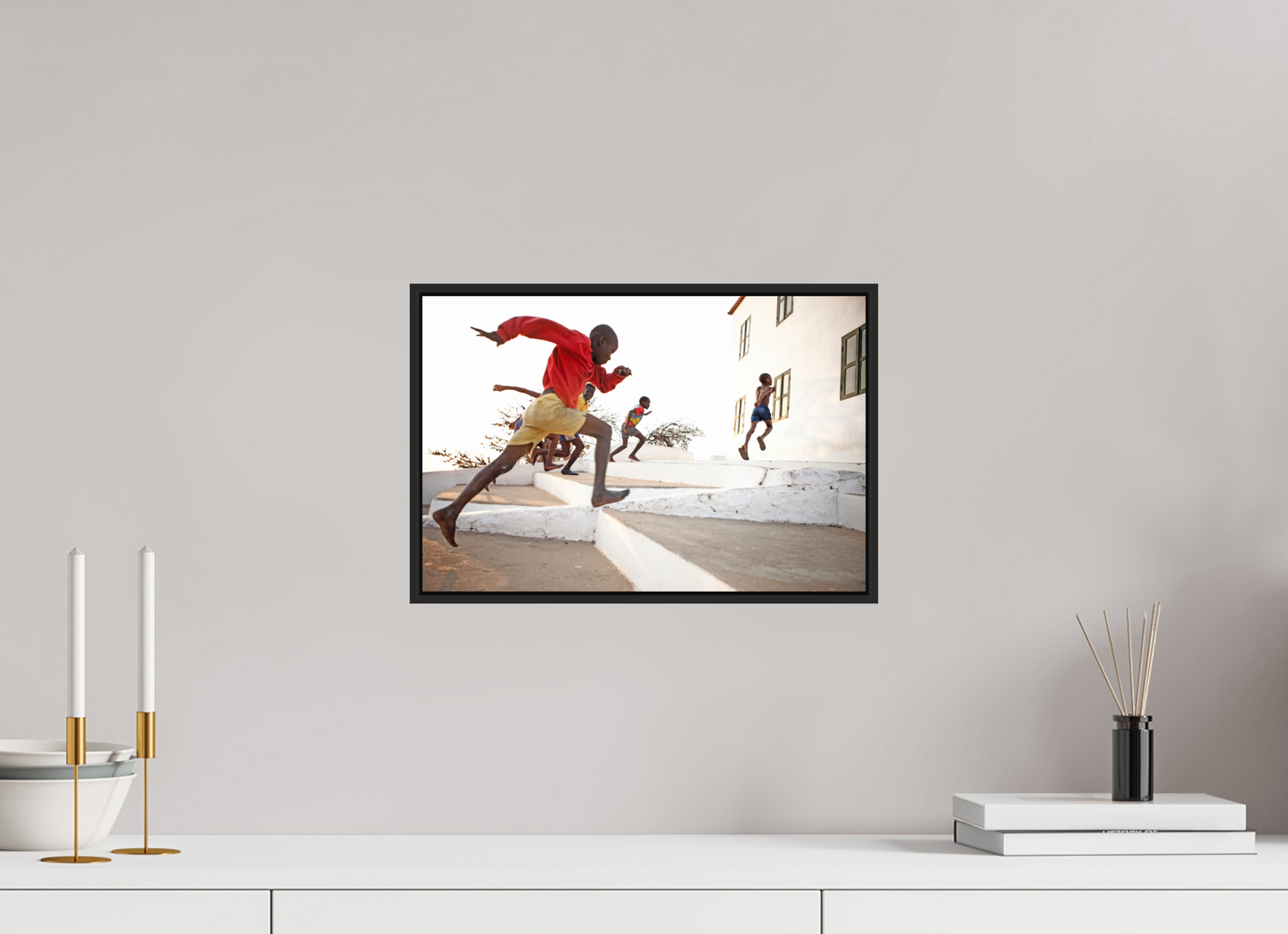 Angolan Boys Running