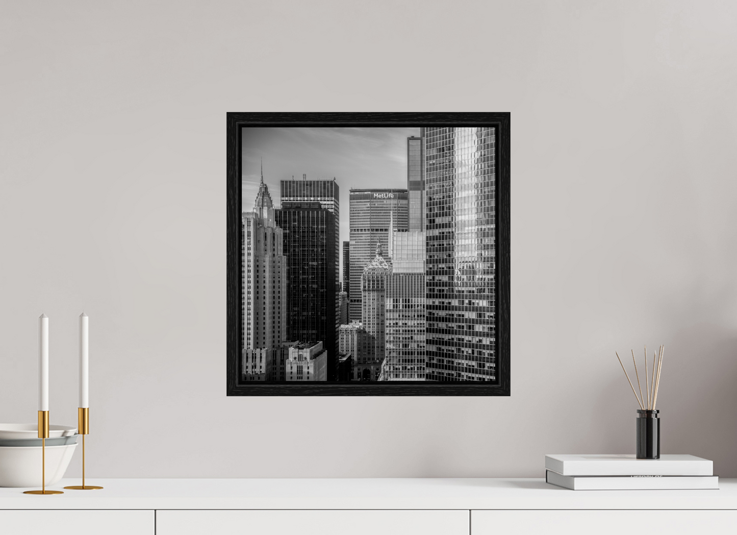 15 x 15″, Floater Frame Mid Town New York City
