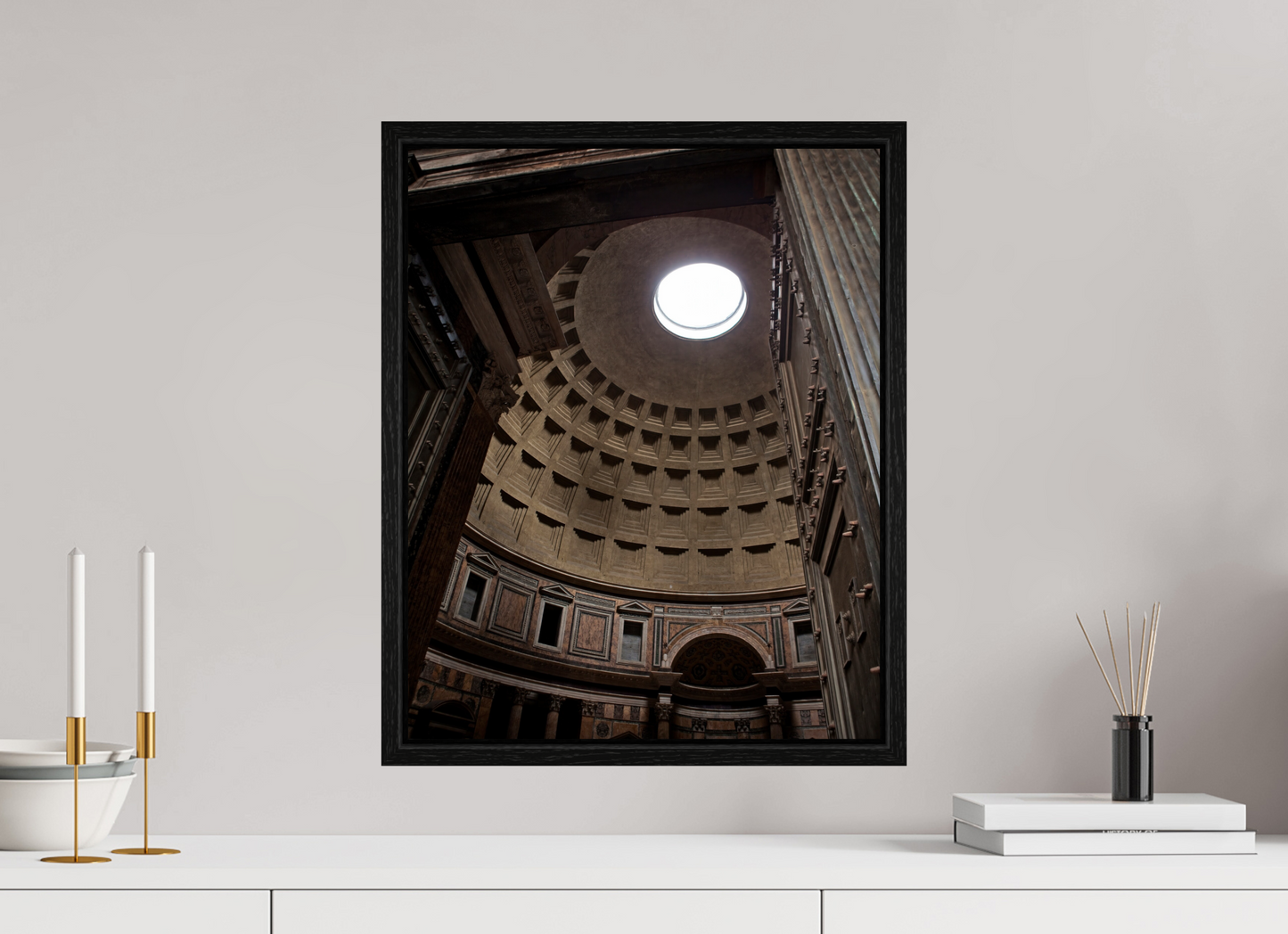 16 x 20″, Floater Frame Pantheon