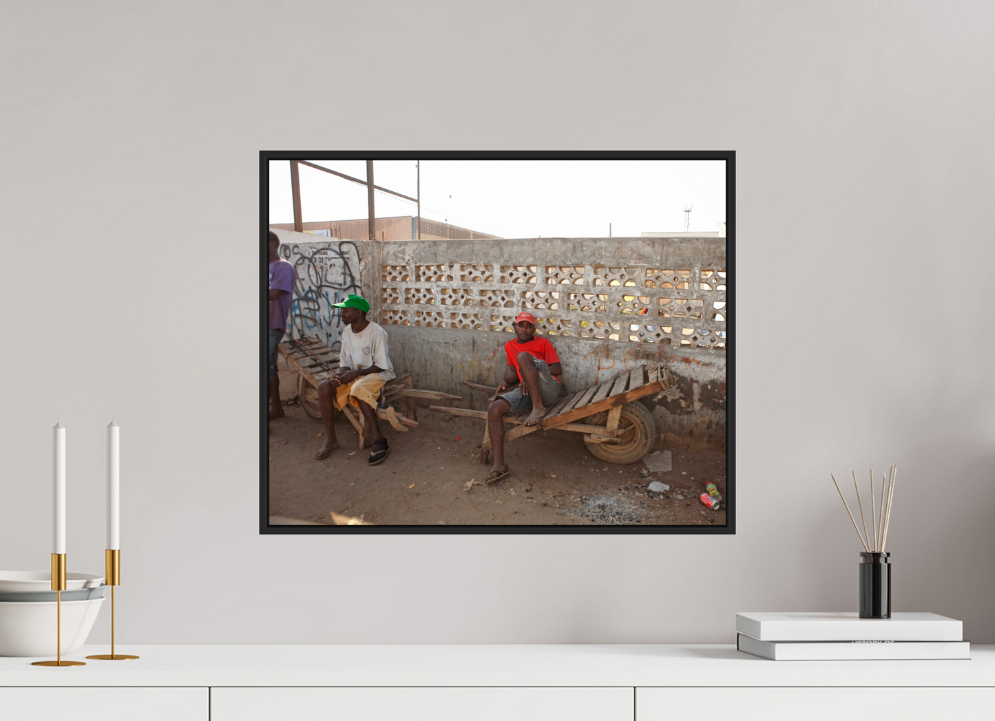 Worker in Red Shirt, Angola