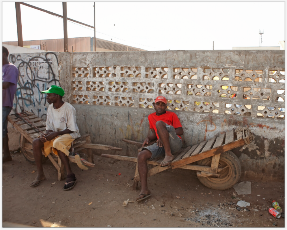 Worker in Red Shirt, Angola