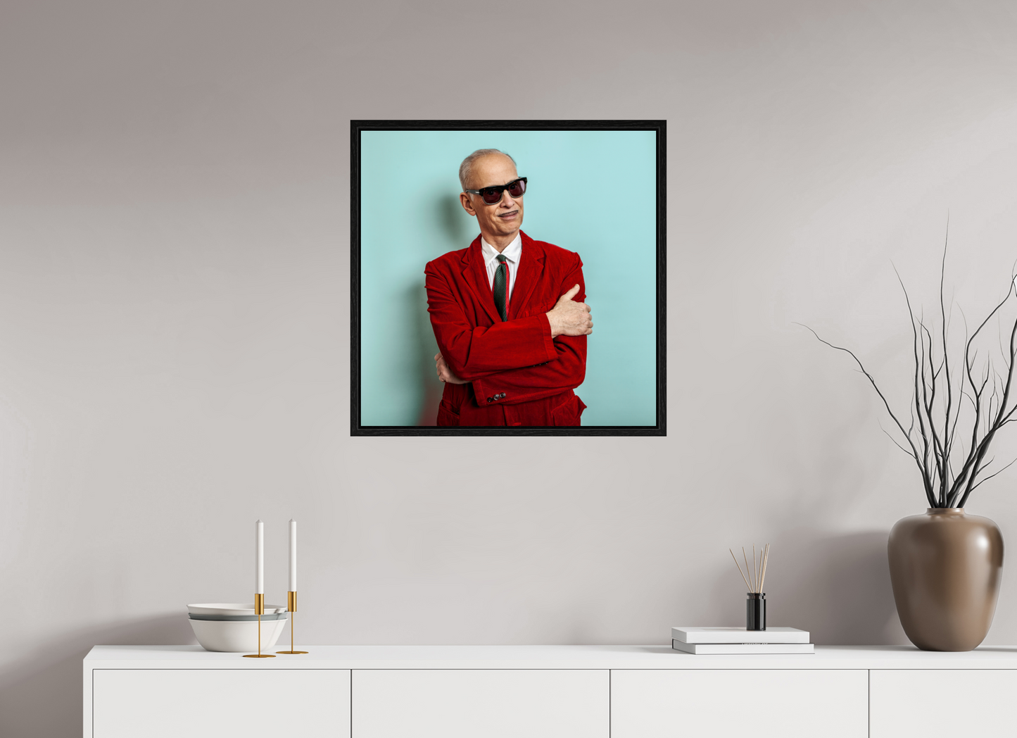 25 x 25″, Floater Frame Director John Waters