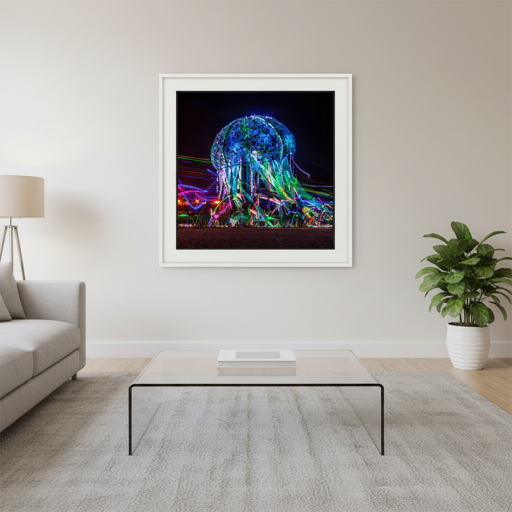 Glass Jellyfish Square