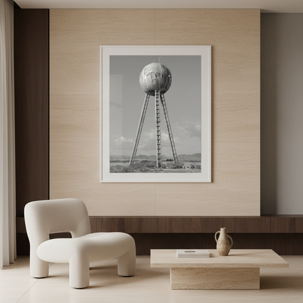 Spherical Water Tower sophisticated interior